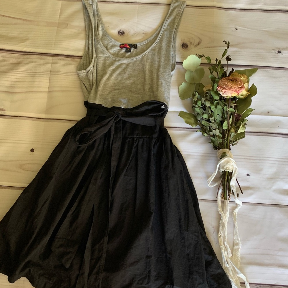 Casual Black & Gray Dress